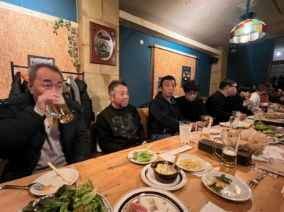 酒と食事を堪能